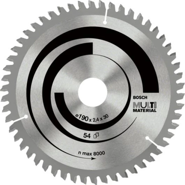 Bosch Multi Material Daire Testere 254x30mm 96 Diş ürün görseli 1