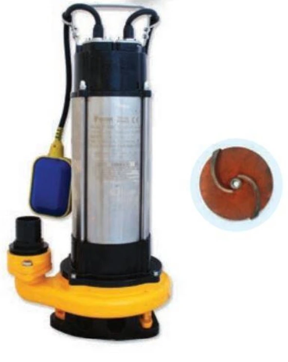 Water Sound V1500F Kirli Su Drenaj Pompası 2hp ürün görseli 1