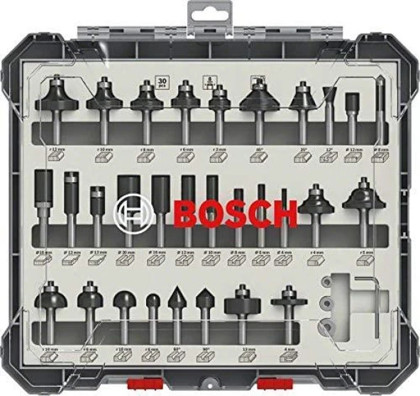 Bosch Freze Uç Seti 8mm 30 Parça - Resim 3