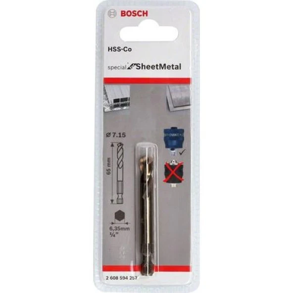 Bosch Panç Merkezleme Ucu 7,15mmx65mm ürün görseli 1