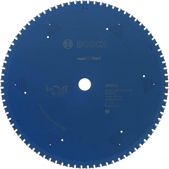 Bosch Expert Metal Daire Testere 355x25,4x2,6mm 80 Diş ürün görseli 1