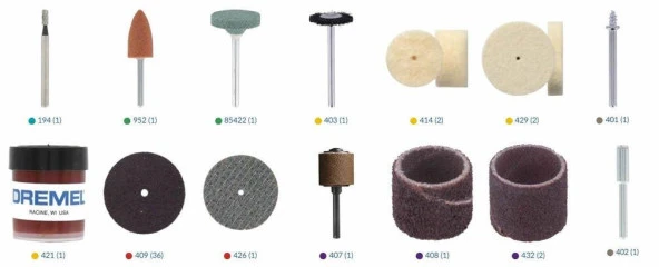 Dremel 687 Çok Amaçlı Aksesuar Seti 52 Parça - Resim 2
