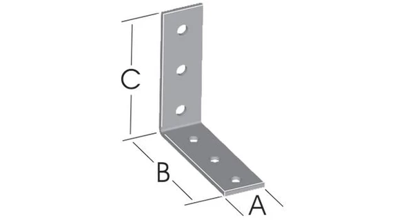 Er-mo Krom Sac Köşebent   15x60x60mm ürün görseli 1
