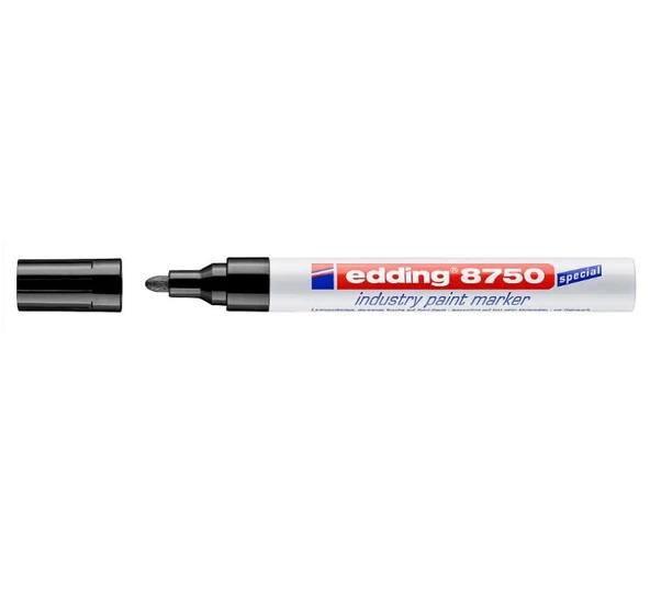 Edding E-8750 Tam Örtücü Endüstri Kalemi  Siyah ürün görseli 1