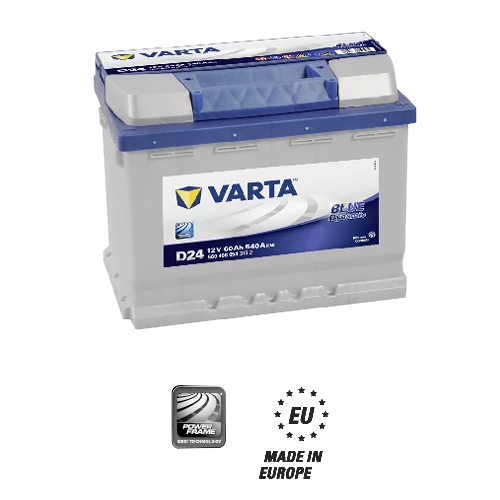 Varta D24 Akü 60Ah ürün görseli 1
