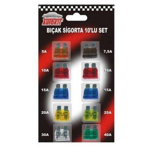 Autokit Oto Sigorta Seti 10 Parça ürün görseli 1