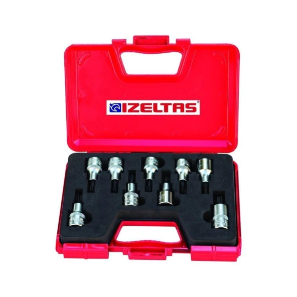 İzeltaş 1/2'' Lokmalı Tork Uç Takımı 9 Parça ürün görseli 1