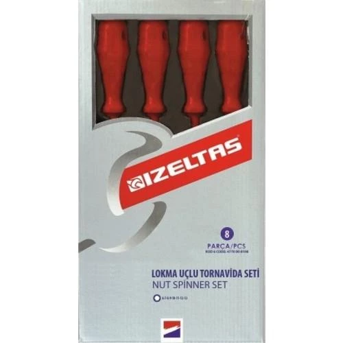 İzeltaş Lokma Uçlu Tornavida Seti 8 Parça ürün görseli 1
