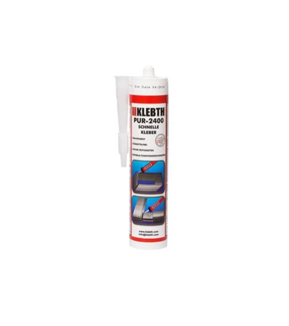 Klebth PUR-2400 Şeffaf Güçlü Yapıştırıcı 300ml ürün görseli 1