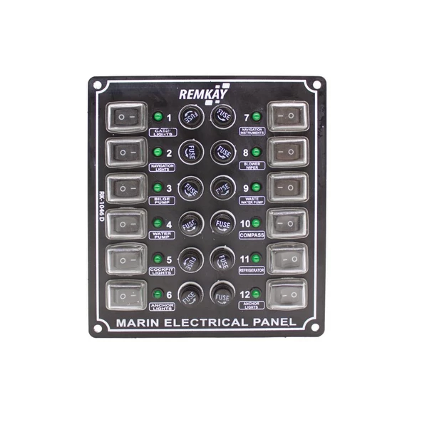 Remkay 12V İzoleli Dikey Switch Panel  3lü - Resim 7