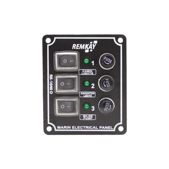 Remkay 12V İzoleli Dikey Switch Panel  4lü ürün görseli 1