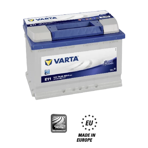 Varta E11 Akü 74Ah ürün görseli 1