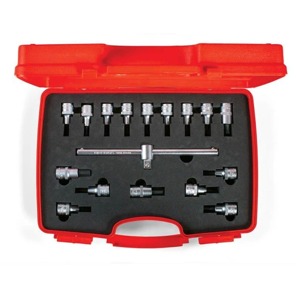 İzeltaş 1/2" Lokmalı Allen Uç ve Star (Tork) Uç Takımı 17 Parça ürün görseli 1