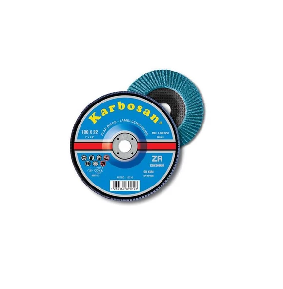 Karbosan Zirkonyum Flap Disk Zımpara 115mm  40 ürün görseli 1