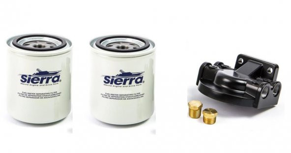 Sierra Braketli Yakıt Filtresi + Yedek Filtre ürün görseli 1