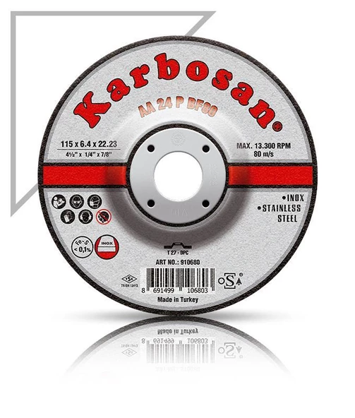 Karbosan İnox Taşlama Diski 115mm ürün görseli 1