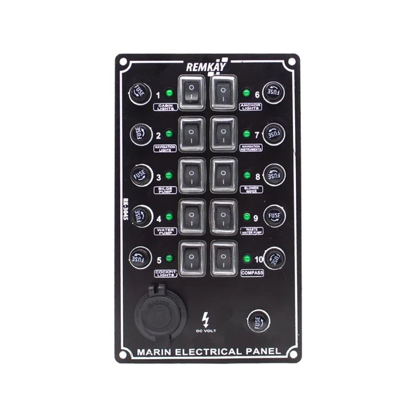 Remkay 12V İzoleli Çakmaklı Switch Panel  4lü - Resim 5