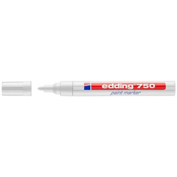 Edding E-750 Tam Örtücü Boya Kalemi   Beyaz ürün görseli 1