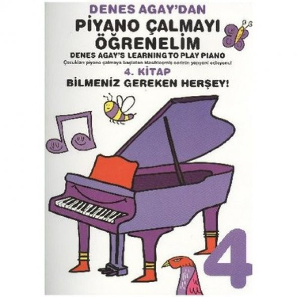 DENES AGAYDAN PİYANO ÇALMAYI ÖĞRENELİM 4. KİTAP ürün görseli 1