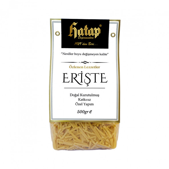 Hatap Katkısız Elde Kesim Erişte 500 GR ürün görseli 1