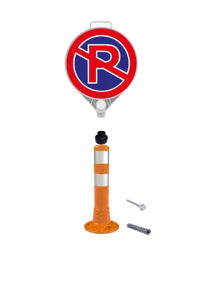 Otopark Düzenleyici (45 Cm Delinatör + Park Yapılmaz Levhası) ürün görseli 1