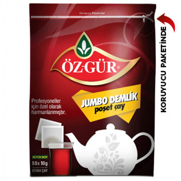 Öz-Gür Jumbo Demlik Poşet 10 Gr 50'li ürün görseli 1