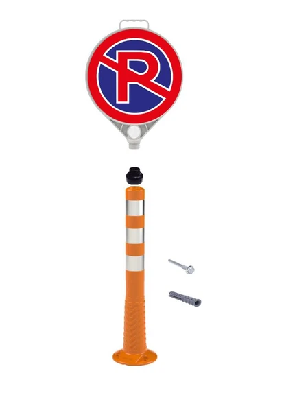 Otopark Düzenleyici (75 Cm Delinatör + Park Yapılmaz Levhası) ürün görseli 1