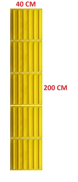 5 Adet Hissedilebilir Yürüme Yüzeyi (Uyarıcı Tip) Zemin İşaretleme Çizgi 400*400 mm ürün görseli 1