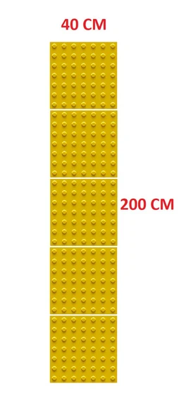 5 Adet Hissedilebilir Yürüme Yüzeyi (Uyarıcı Tip) Zemin İşaretleme Nokta 400*400 mm ürün görseli 1