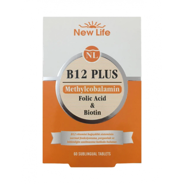 New Life B12 Plus Methylcobalamin 60 Tablet ürün görseli 1
