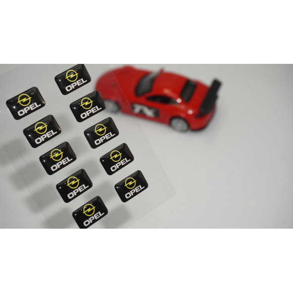 Opel Logo 3D Cam Açma Torpido Konsol Ayna Çıkartma Seti ürün görseli 1