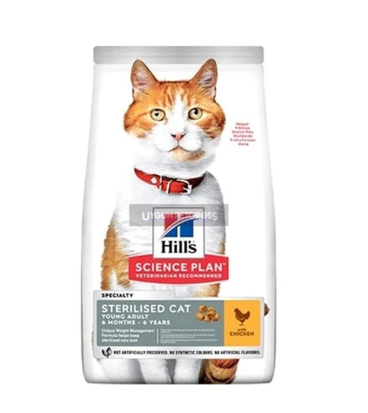 Hill's Young Adult Sterilised Tavuklu 1.5 kg Kısırlaştırılmış Yetişkin Kedi Maması Açık Mama ürün görseli 1