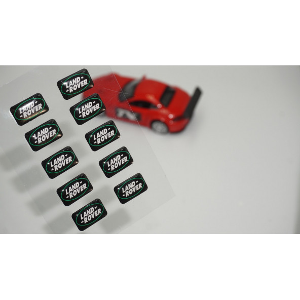 Land Rover Logo 3D Cam Açma Torpido Konsol Ayna Çıkartma Seti ürün görseli 1