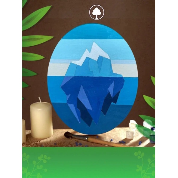 Painting on a wood 450 g. Iceberg ürün görseli 1