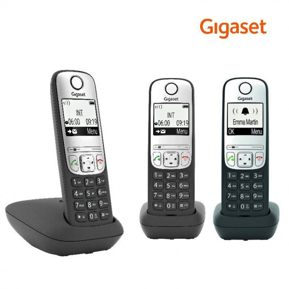 Gigaset A690 Trio 3 Ahizeli Dect Telsiz Telefon ürün görseli 1