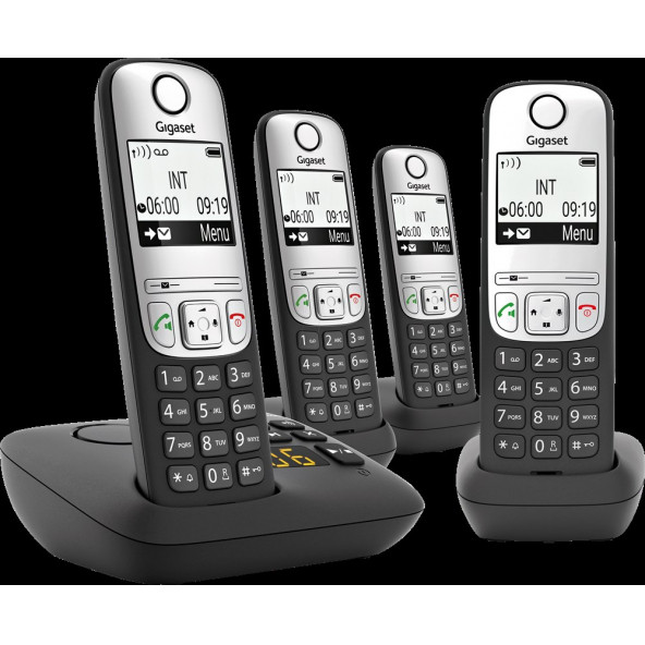 Gigaset A690A Quad 4 Ahizeli Telesekreterli Telsiz Telefon ürün görseli 1