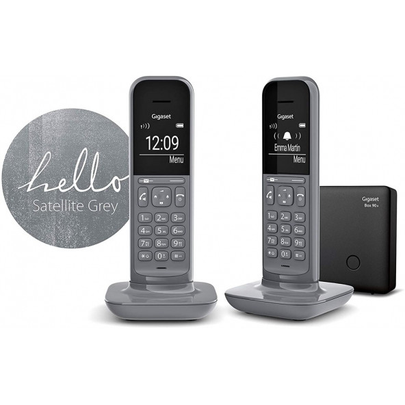 Gigaset CL390 Duo 2 Ahizeli Telsiz Telefon Satellite Grey ürün görseli 1
