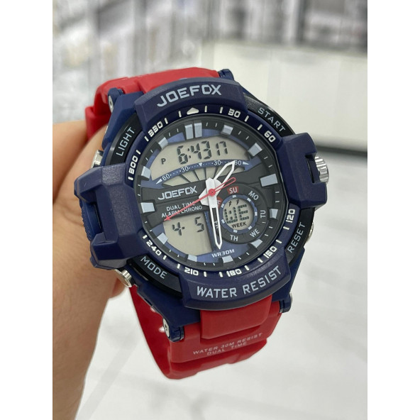 Joefox Analog Digital Silikon Kordon Unisex Kol Saati ürün görseli 1
