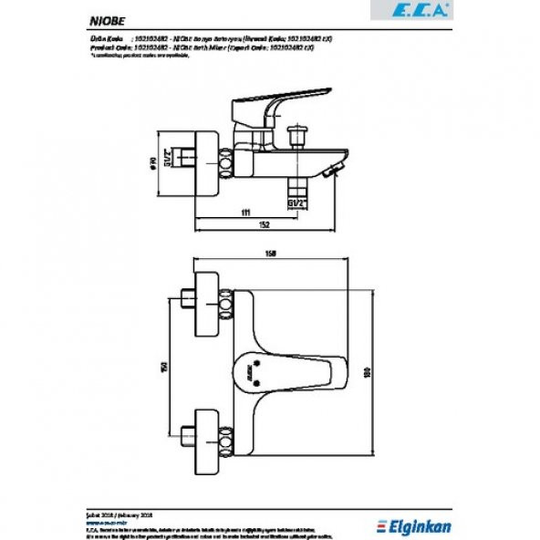 ECA Niobe Banyo Bataryası 102102482 - Resim 2