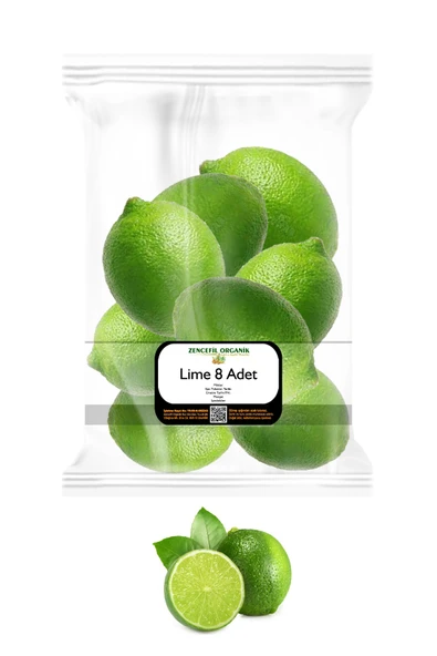 Lime Limon Misket Limonu Orijinal Lime 8 Adet Taze Lime Limon Fresh Lime Lemon ürün görseli 1