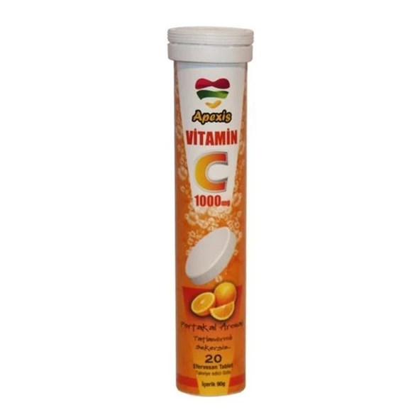 Apexis Vitamin C 1000 mg 20 Efervesan Tablet ürün görseli 1