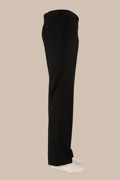Regular Fit Yünlü Kumaş Pantolon - Resim 3