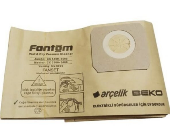 FANTOM KAZANLI SÜPÜRGE KAGIT TORBA  5  AD ürün görseli 1