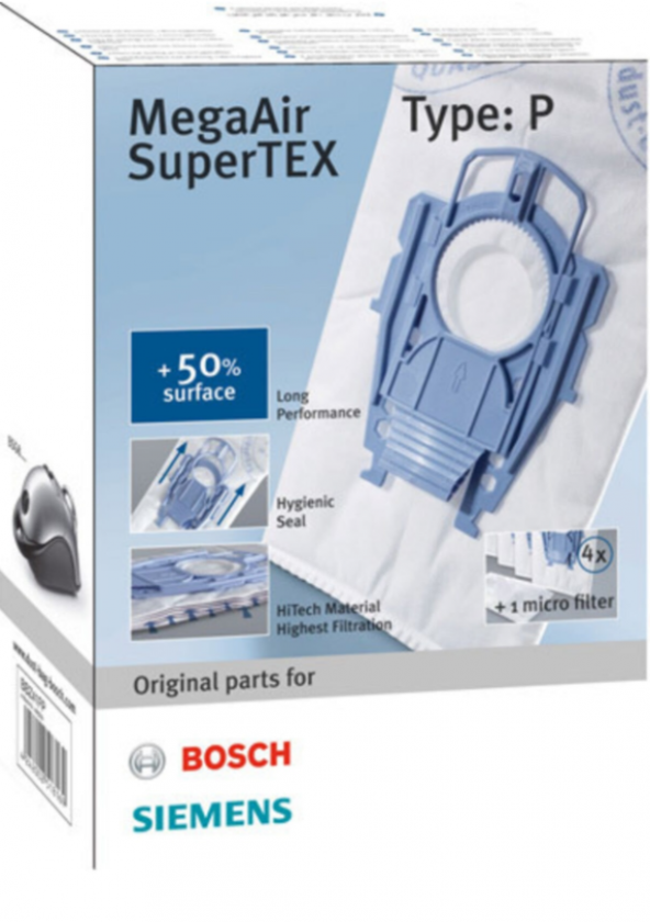 BOSCH SİEMENS PROFİLO P TİP SÜPÜRGE TORBASI SÜPER KALİTE ürün görseli 1