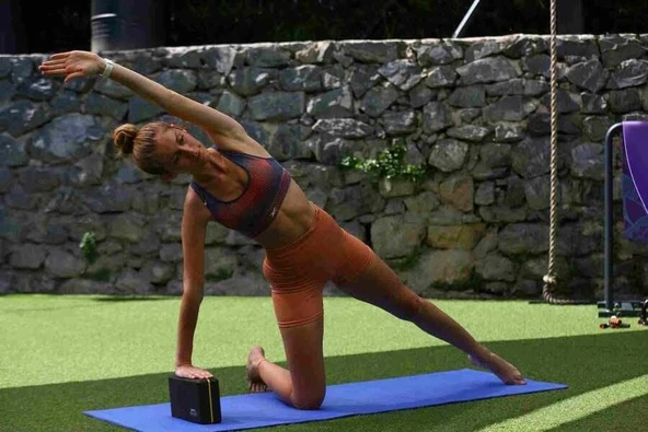 Slazenger Siyah Yoga Block - Resim 9