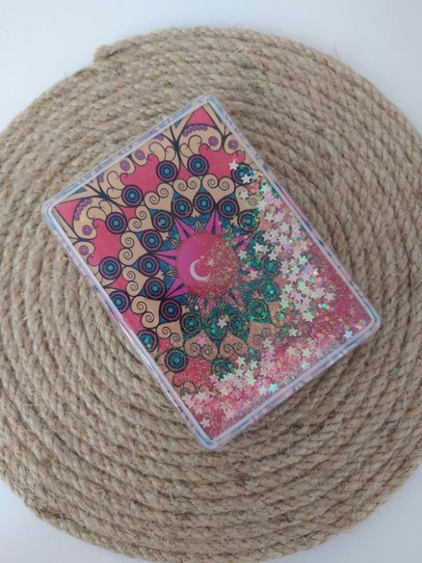Ayna Cep Çanta Seyehat Aynası Sulu Pullu Makyaj Kozmetik Büyüteç Kompakt ürün görseli 1