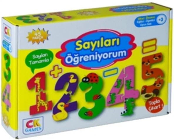 Eğitici Oyun Seti Sayıları Öğreniyorum 45 Parça Puzzle ürün görseli 1