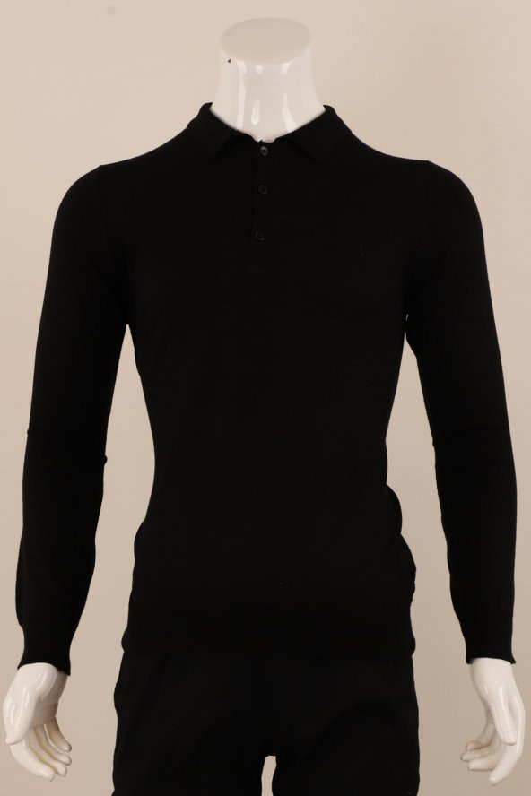Slim Fit Yünlü Düğmeli Triko - Resim 2