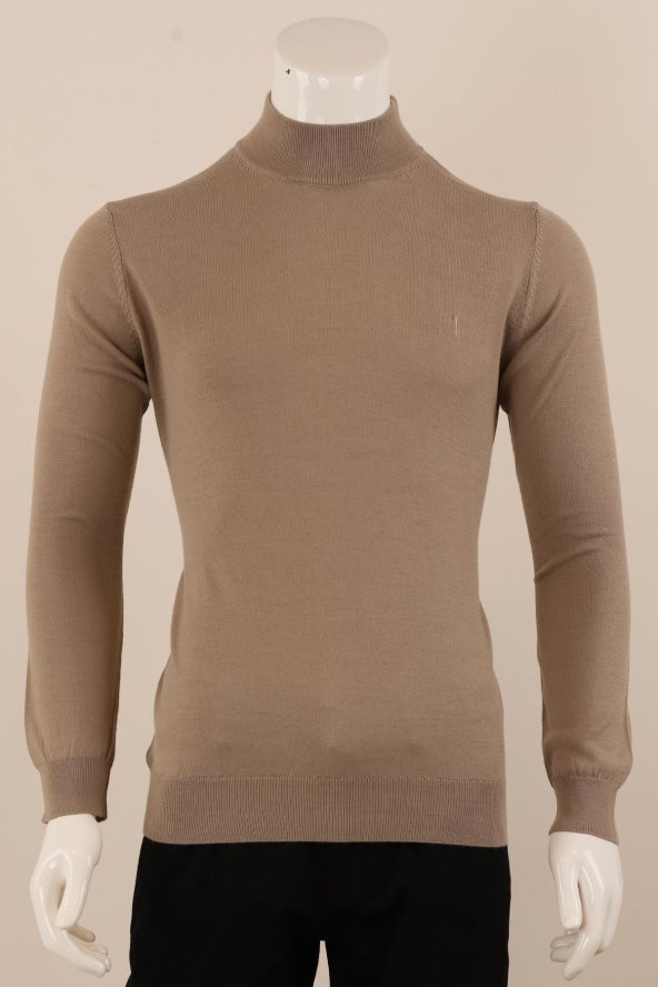 Slim Fit Yünlü Boğazlı Triko ürün görseli 1