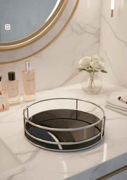 Banyo Organizeri - Çok Amaçlı Tepsi, 22 CM - Resim 4